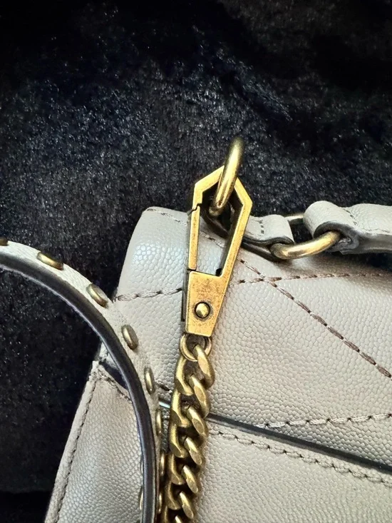 Rebecca Minkoff Taupe Quilted Leather Shoulder Bag with Gold Hardware - Picture 8 of 10